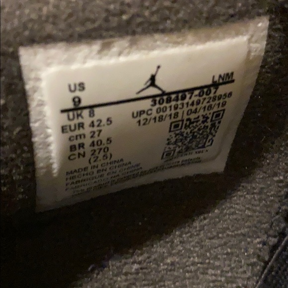 EUC AIR JORDAN 4 RETRO size 9 COOL GREY IV - Picture 7 of 8
